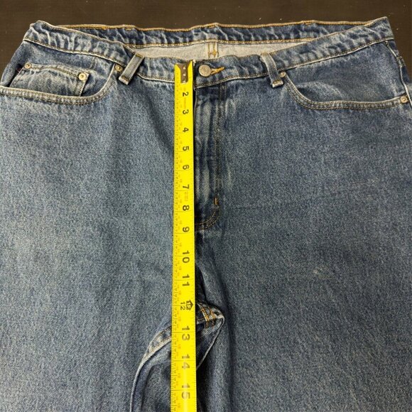 Vintage Polo Ralph Lauren Relaxed Fit Blue Jeans Cut 96572 Baggy Dad Denim - Picture 8 of 12